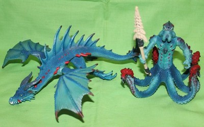 *** SCHLEICH ELDRADOR Wasserwelt:  Wasserdrache &  Monsterkrake   ***