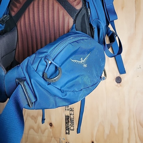 Osprey Kestrel 38L Hiking Backpacking Blue M 19-23 Raincover Hydration - Picture 9 of 18