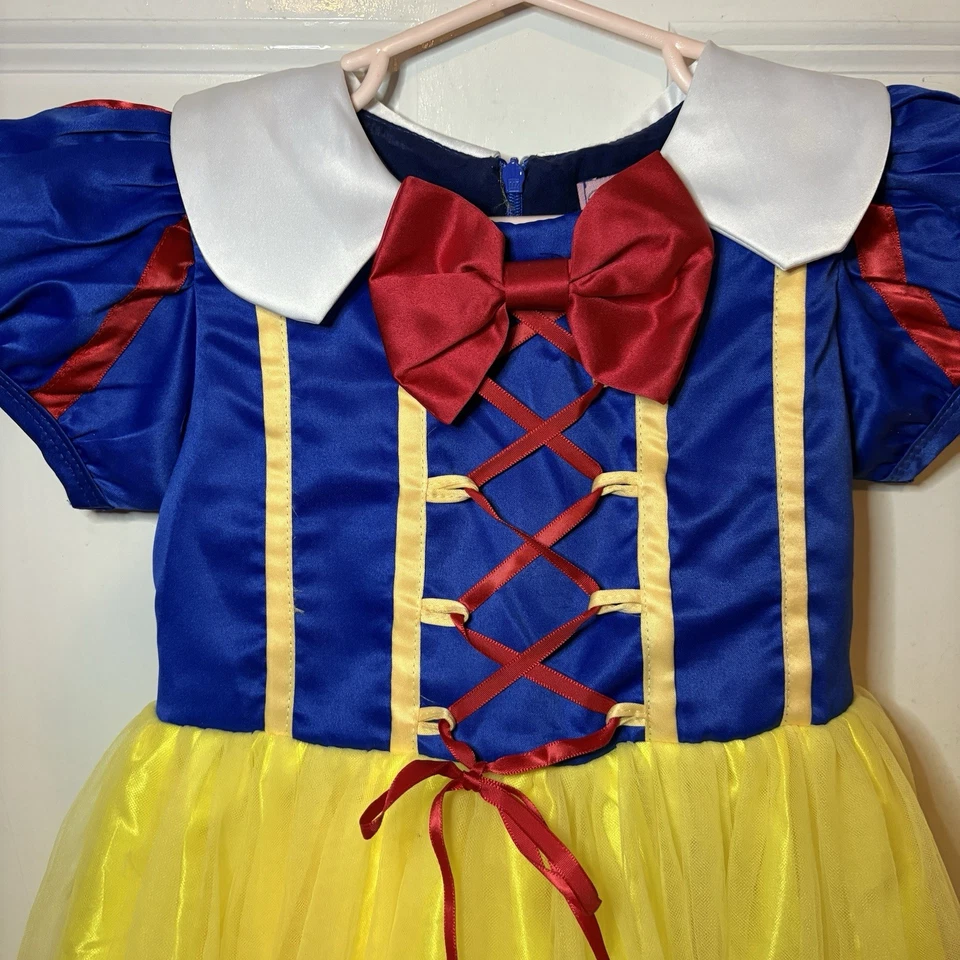 Disney - Белоснежка ребенка ясельного возраста размер 3-4T платье костюм принцесса платье вверх - Изображение 2 из 4