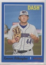 2019 Topps Heritage Minor League Edition Blue 91/99 Konnor Pilkington #172 fm0