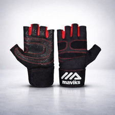 Fingerless Workout Wrist Gloves Training Fitness Lifting Exercise Lightweight