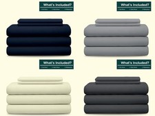 Slumber Sphere 5 PC 100 Cotton Sheet Set  Split King, 18" Deep Pocket Soft Set