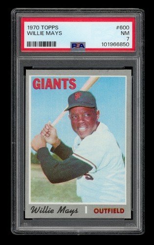 1970 Topps Set-Break #600 Willie Mays PSA 7 NM