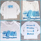 2025 Disney Parks Walt Disney World Park Icons Longsleeve Shirt White Blue NWOT — photo 1