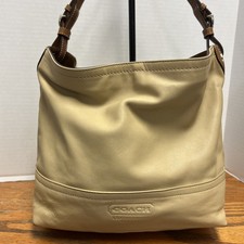 Coach F11991 Leatherware Hobo Slouchy Shoulder Bag Tan/brown