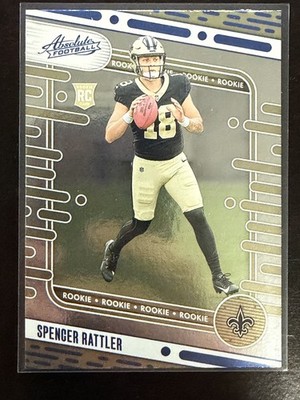 Spencer Rattler 2024 Absolute Blue Rookie Parallel New Orleans Saints #194