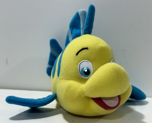 Vintage Little Mermaid Flounder Plush Toy Stuffed Animal Fish Disney | eBay