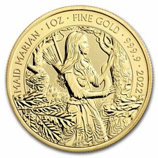 2022 Great Britain 1 oz Gold Myths & Legends: Maid Marian BU 4585.29 per troy oz