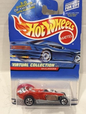 2000 Mattel Hot Wheels Skullrider Virtual Collection #138 Red NIP   