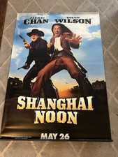 Shanghai Noon Double Sided Theater Lobby Display Banner 68x47 Jackie Chan