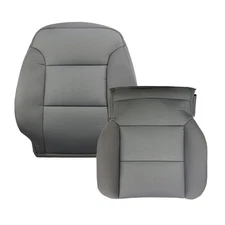 Driver Bottom &Top Seat Cover Gray for 2015–2019 Chevy Silverado GMC Sierra
