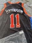 Jalen Brunson Signed New York Knicks #11 Basketball Jersey BAS Certified