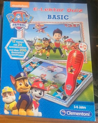 Clementoni PAW Patrol E-Lektor Quiz BASIC Lernspiel 3-6 Jahre