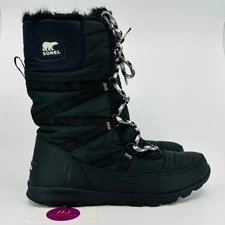 Sorel Women's Whitney Tall Lace Waterproof Winter Snow Boots NL3085-010 Size 11
