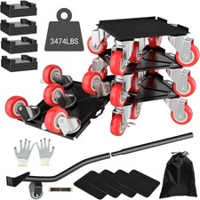 Furniture Dolly,Furniture Movers with 5 Wheels,Carbon Steel Panel Heavy Duty Dol