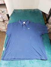 Lacoste Polo Shirt Size 3XL XXXL Mens Blue Short Sleeve Golf Preppy Logo