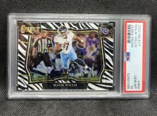 Malik Willis Rookie ZEBRA PRIZM Field Level 2022 Select Football #452 PSA 10 RC