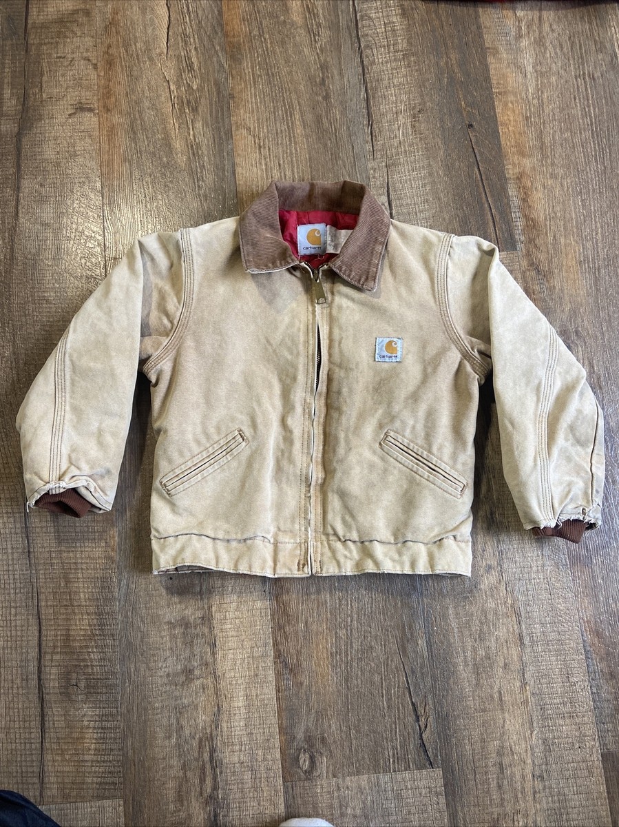 ジャケット・ブルゾン Carhartt Detroit jacket kids size Vintage Carhartt Detroit Zip Up Work Wear Jacket Youth Kids