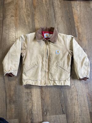 ジャケット・ブルゾン Carhartt Detroit jacket kids size Carhartt Detroit Jacket Sherpa Lined Youth Large (10/12