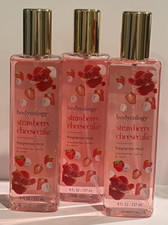 Lot Of 3 Bodycology Fragrance Mist Spray - STRAWBERRY CHEESECAKE - 8 oz each