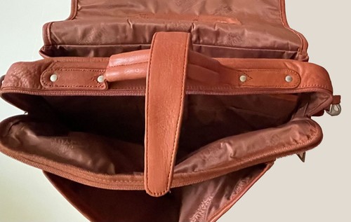 NOS Old Fort Canyon valigetta in pelle / borsa messenger / borsa a tracolla - made in USA - Foto 4 di 6