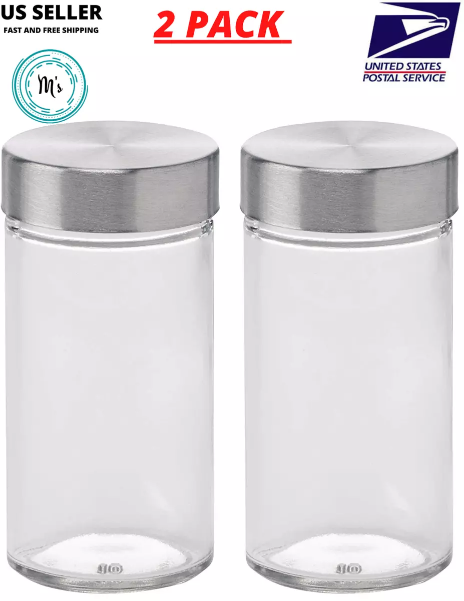 Kamenstein Empty Jars With Silver Cap, 3-Ounce