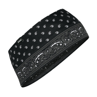 Zan  Headband SportFlex  Series Black Paisley