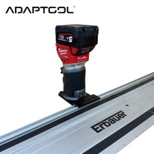 Milwaukee M18 FUEL 1/4" Trim Router Guide Rail Adaptor for Erbauer Guide track