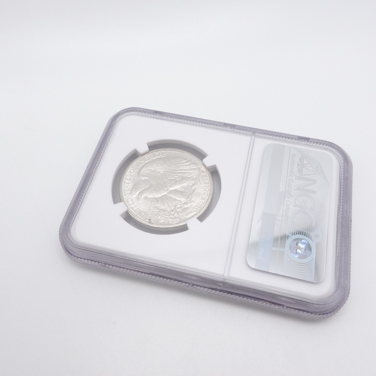 アメリカ 記念銀貨 アイオワ 1946年 ハーフダラー 未使用- NGC スラブ