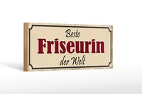 Holzschild Spruch 27X10 Cm Beste Friseurin Der Welt Holz Deko Schild Wooden Sign