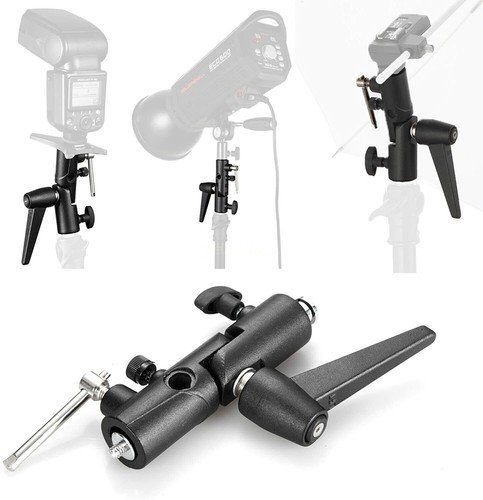 AU Flash Bracket Umbrella Holder H-Shape Metal Hot Shoe Mount for Light Stand - Picture 3 of 9