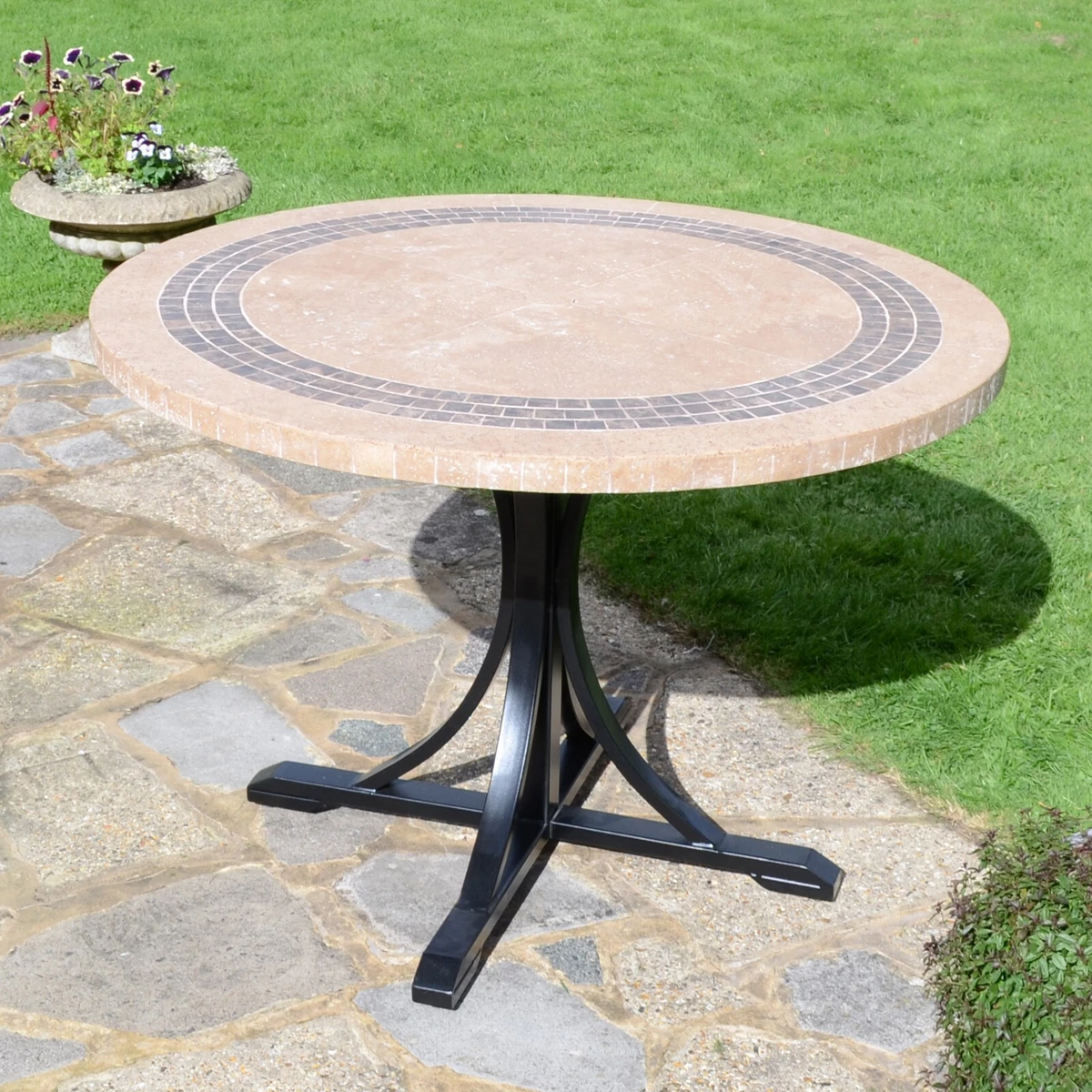 Marble garden table outlet