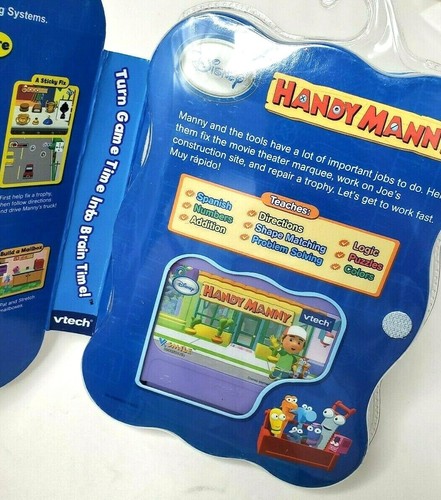 Vtech V. Smile Disney Handy Manny Smartridge Game Ages 3-5 Years - Picture 4 of 4