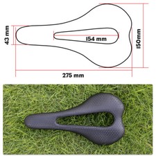 Carbon 5D Cushion EVA Bike Saddle Rail MTB Road Gravel Racing Bicycle Seat 7x9mm