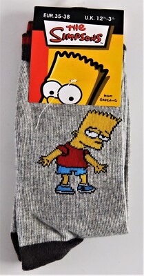 *1 paire de haussettes BART SIMPSON TAILLE 35 /38