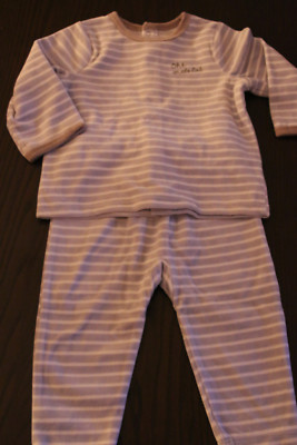 Süßer Babyfleece Anzug Gr. 80 in grau
