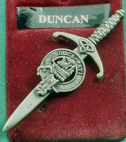 Insignia de peltre o falda escocesa cresta del clan escocés Duncan - Imagen 3 de 3