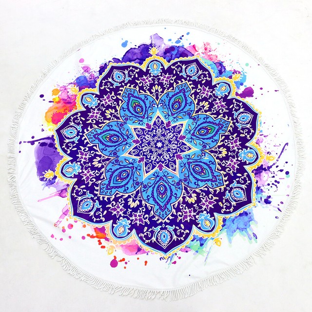 thick round yoga mat