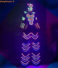 LED Robot Suit Costume LEDS Party Show Glow Night Lights Robots Cosplay Clothing