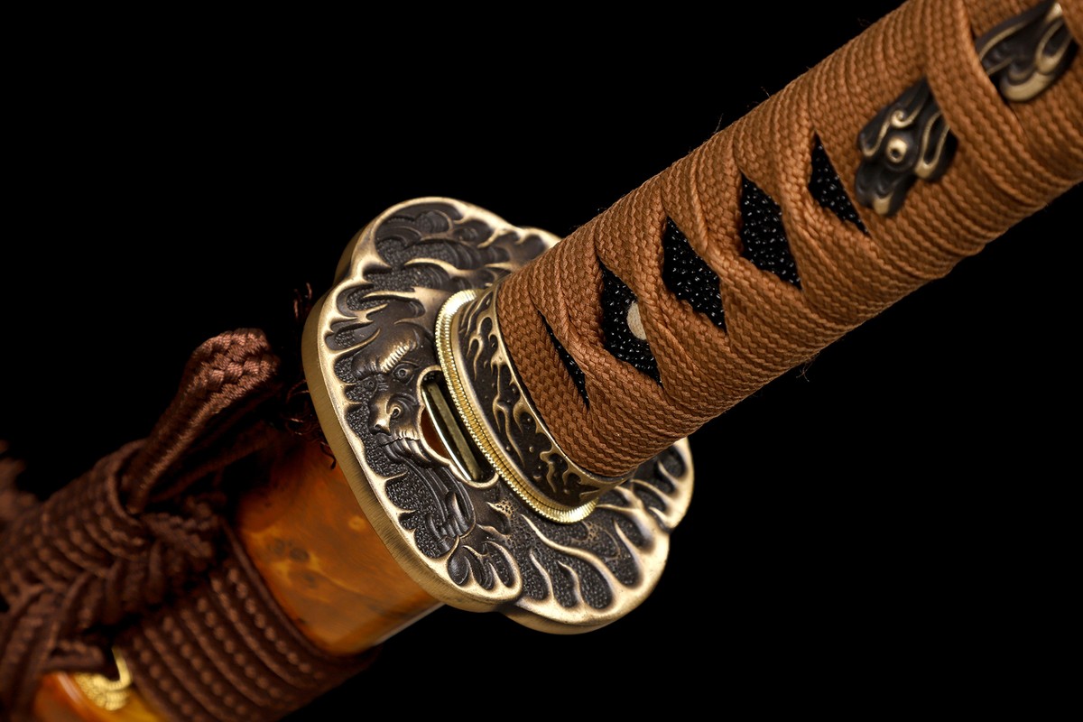 Japanese Handmade Samurai Katana Sword Clay Tempered L6 Steel Real