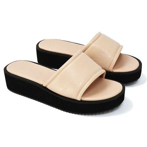 Sandalias de plataforma para mujer punta abierta zapatos informales sin cordones con tacón de cuña talla 3-8 - Imagen 11 de 17