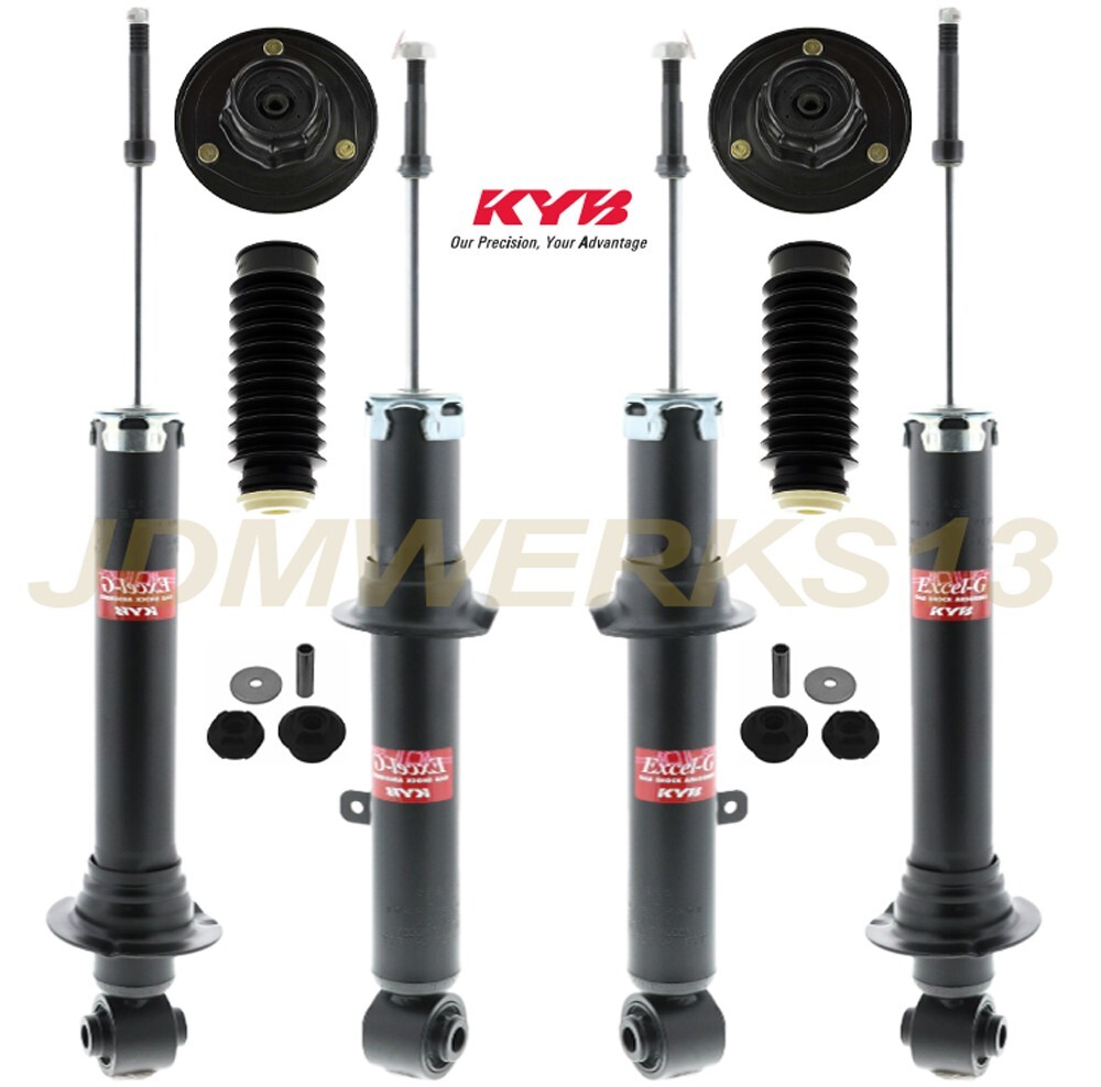 KYB 4 SHOCKS STRUT MOUNTS & BOOTS KIT for HONDA ACCORD & ACURA TL 03 04