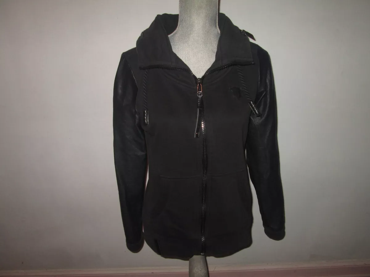 Leather jacket store with sweatshirt