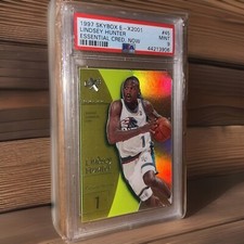 /45  1997 SKYBOX E - X2001 LINDSEY HUNTER ESSENTIAL CREDENTIALS NOW #45 PSA 9