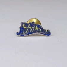 Vintage Enamel Pin I'm Not Available Novelty Pin Made In Taiwan