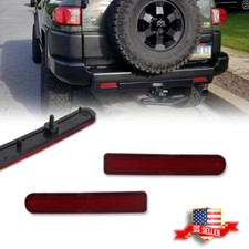 2Pcs Bumper Reflector Set Rear Left & Right Fit for 2007-2014 Toyota FJ Cruiser