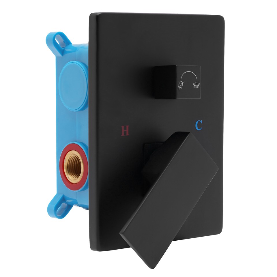 Shower Tap Control Valve Thermostat Handle Brass Bath Hot Cold Mixer