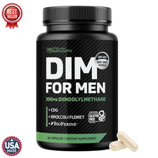 DIM Supplement for Men 300mg | Estrogen Blocker & Aromatase Inhibitor | 60 Ct