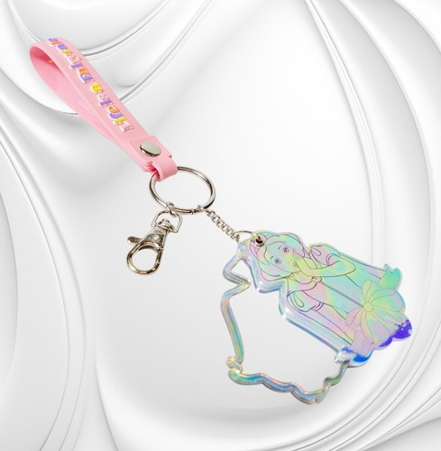 Disney Princess Snow White Backpack Purse Clip Keychain w/ Sliding Mirror - Picture 2 of 3