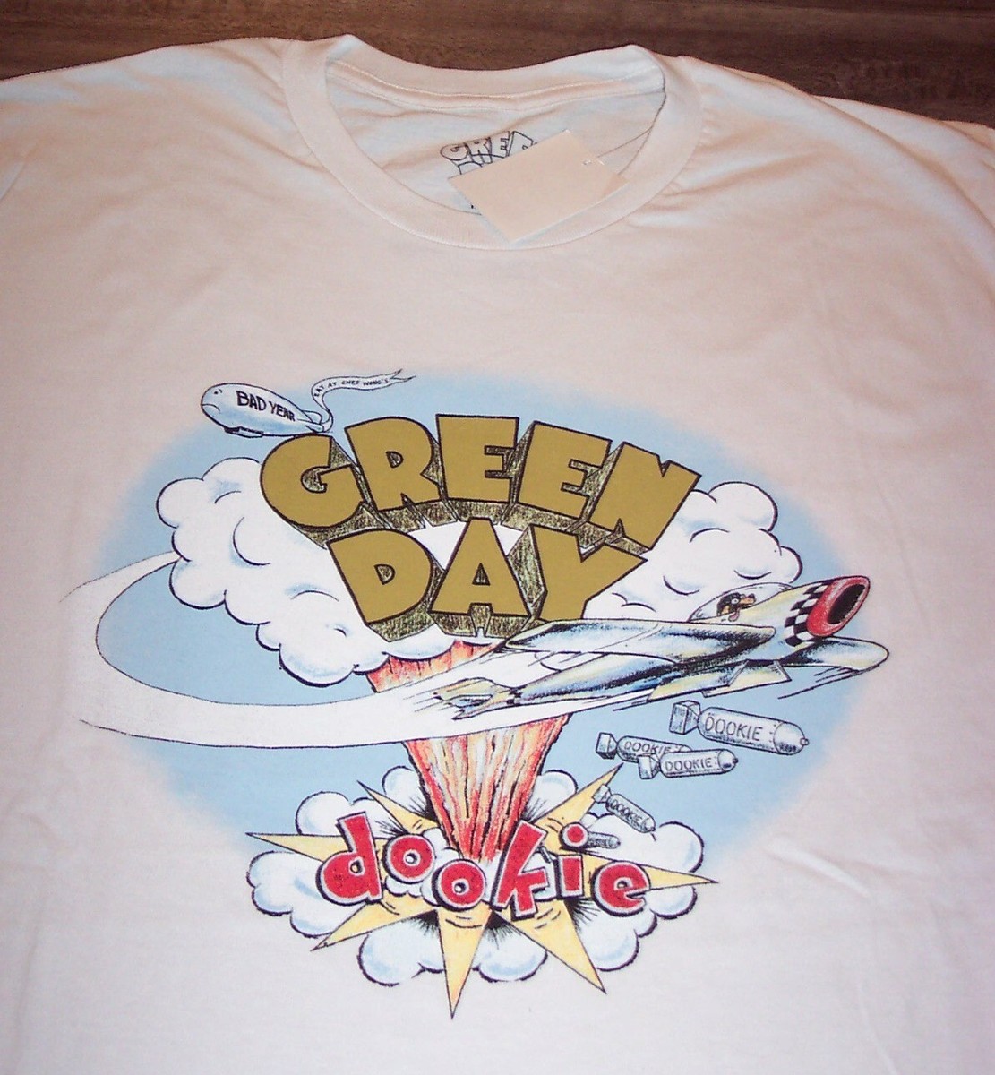 Vintage Style GREEN DAY DOOKIE T-Shirt MENS SMALL Punk Band Vintage Style GREEN DAY DOOKIE T-Shirt MENS SMALL Punk Band